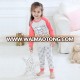 wholesale kids clothing Baby pyjama set 100%cotton long sleeve girl sleepwear